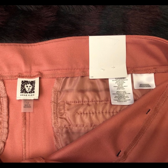 #015 NWT Anne Klein Peach Casual/Dress Boot Leg Pants. - Picture 9 of 10
